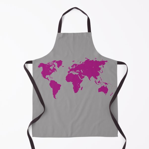 Item preview, World Map Fuchsia designed and sold by SunnyDesignsCo.