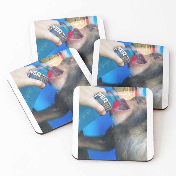 Item preview, chimp drinking powerade designed and sold by Bobobot.
