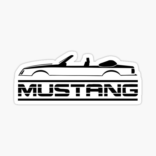 Four eyed Mustang Convertible Sticker