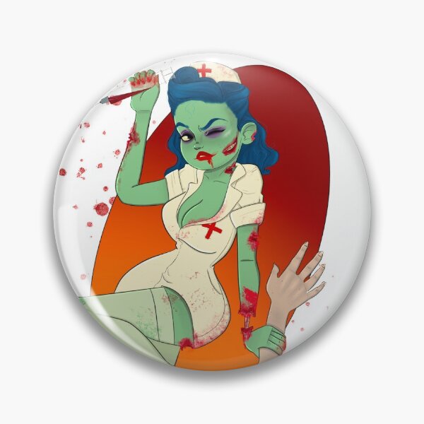 Item preview, Enfermera Zombie Pinup designed and sold by Leichthouse Art.