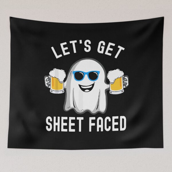Item preview, Funny Halloween Ghost Let’s Get Sheet Faced  designed and sold by Statement-Teez.