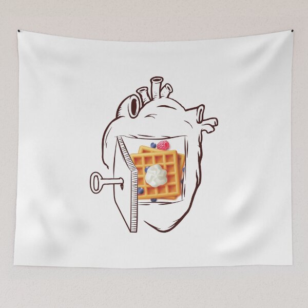 Item preview, Waffles In My Heart designed and sold by foodisthekey.