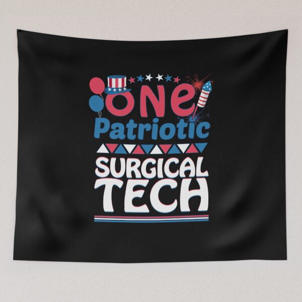 Item preview, One Patriotic Surgical Tech 4th of july designed and sold by Camillepiers.