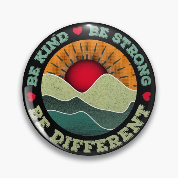 Item preview, Retro Be Kind Be Strong Be Different design designed and sold by PlusAdore.