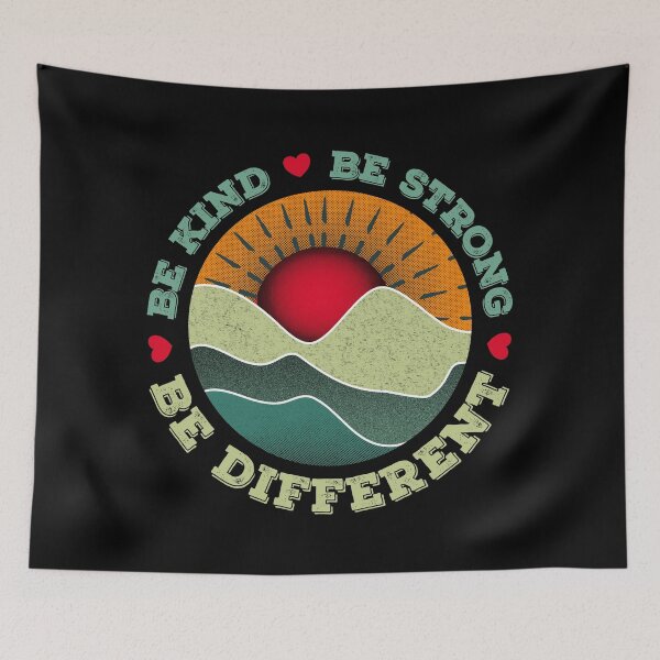 Item preview, Retro Be Kind Be Strong Be Different design designed and sold by PlusAdore.