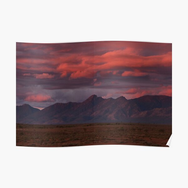 Sunset, Flinders Ranges, Outback South Australia, Australia Poster