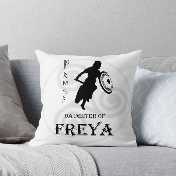 Item preview, FREYA 4 daughter viking woman warrior goddess runes sword North triskele symbol designed and sold by dragonemma.