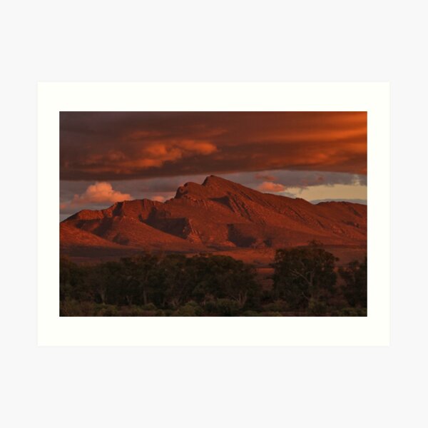 Sunset, Flinders Ranges, Outback South Australia, Australia 2 Art Print