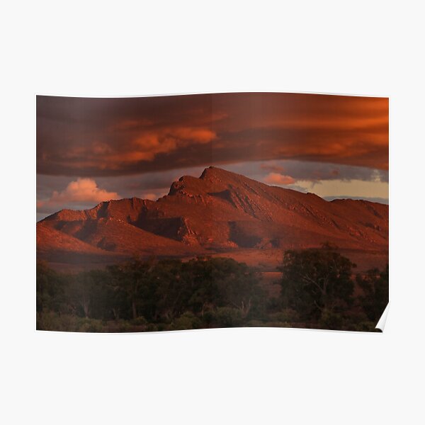 Sunset, Flinders Ranges, Outback South Australia, Australia 2 Poster