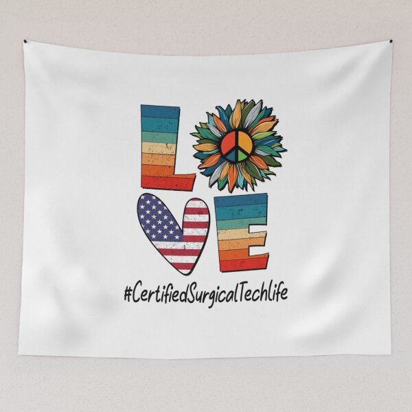 Item preview, Peace Love Certified Surgical Tech Life Certified designed and sold by Camillepiers.