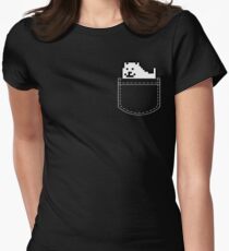 Undertale Dog Pocket Tee Women's Fitted T-Shirt