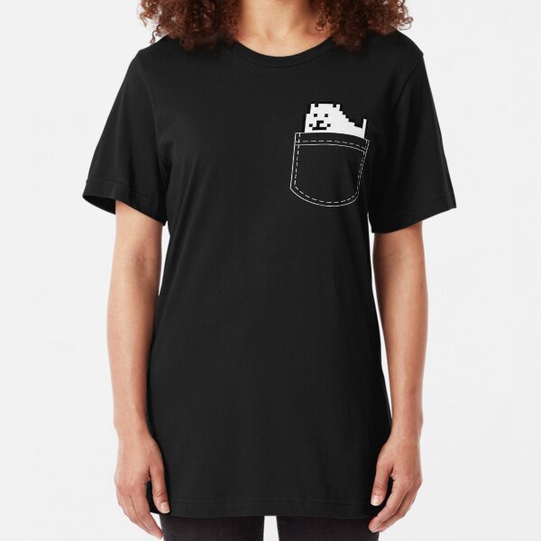 Undertale Dog Pocket Tee Slim Fit T-Shirt