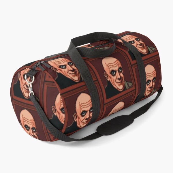 Uncle Fester Portrait Pixel Art Duffle Bag