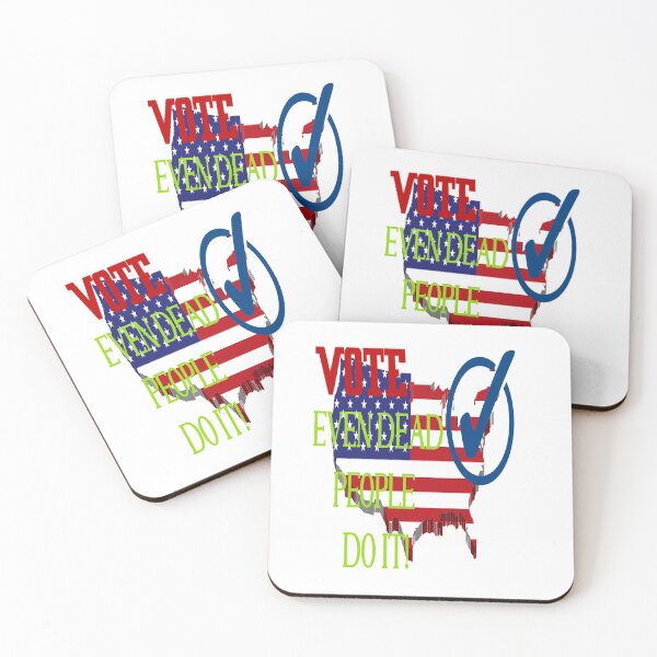 Item preview, VOTE, EVEN DEAD PEOPLE DO IT! designed and sold by James E. Guin.