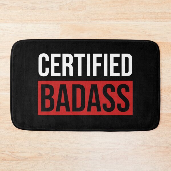 Item preview, Certified Badass | Fitness | Red designed and sold by Mini Tofu Shop.