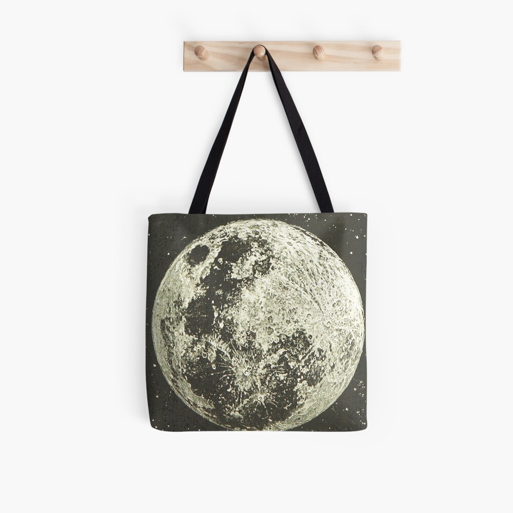 Full Moon - Distressed Vintage Illustration Poster for Sale by elevens