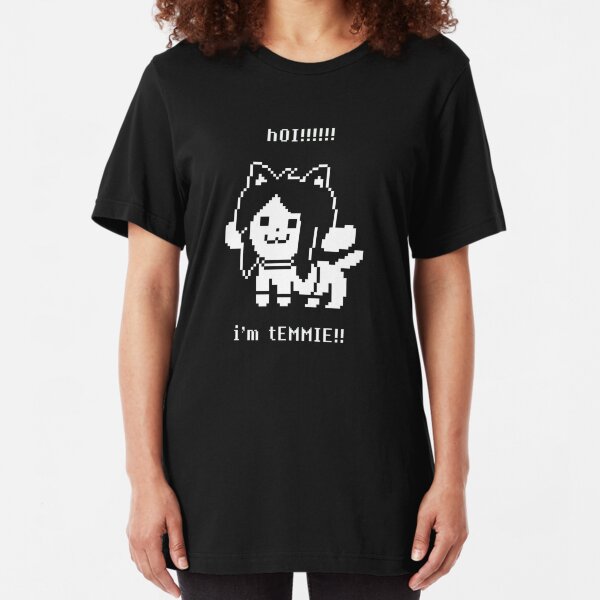 Undertale Temmie Slim Fit T-Shirt