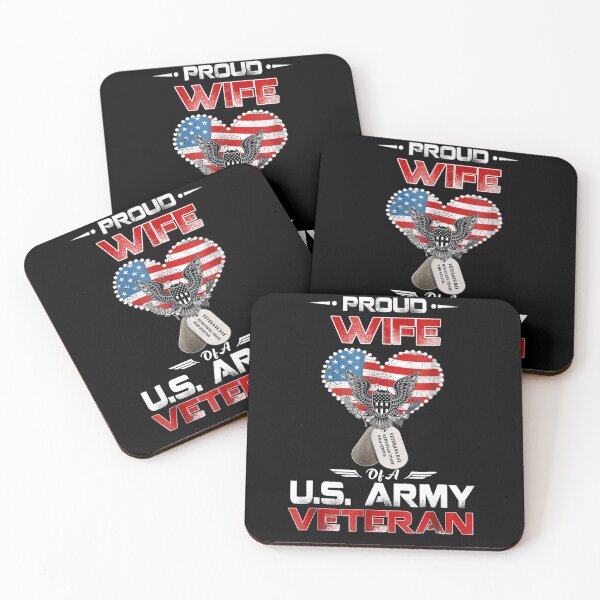 Item preview, Proud Wife Of A U S Army Veteran designed and sold by dongleemai.