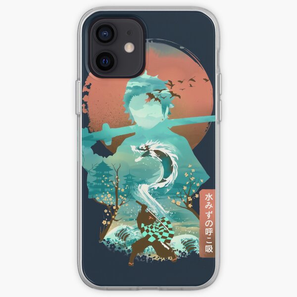 Water Dragon Rising Sun iPhone Soft Case