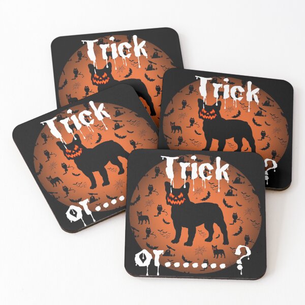 Item preview, Trick or Treat, Halloween French Bulldog, Frenchie Halloween designed and sold by FunShirtDesigns.