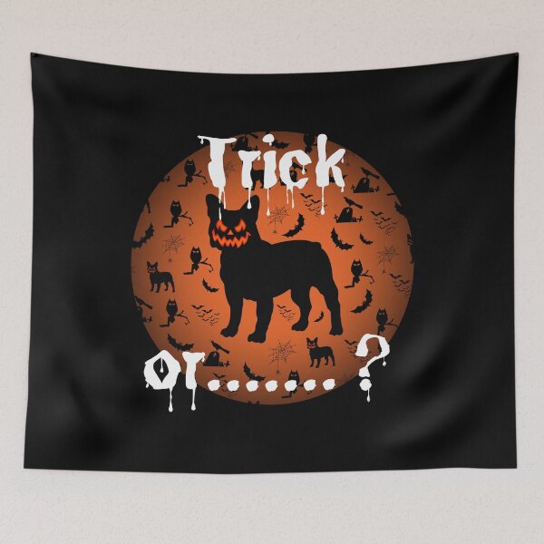 Item preview, Trick or Treat, Halloween French Bulldog, Frenchie Halloween designed and sold by FunShirtDesigns.