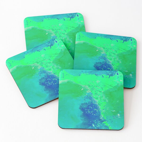 Item preview, Blue green water abstract texture designed and sold by SILVERAPPLE.