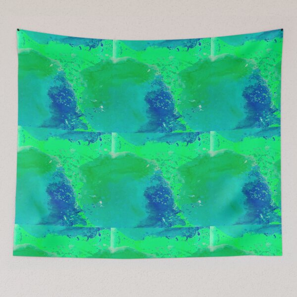 Item preview, Blue green water abstract texture designed and sold by SILVERAPPLE.