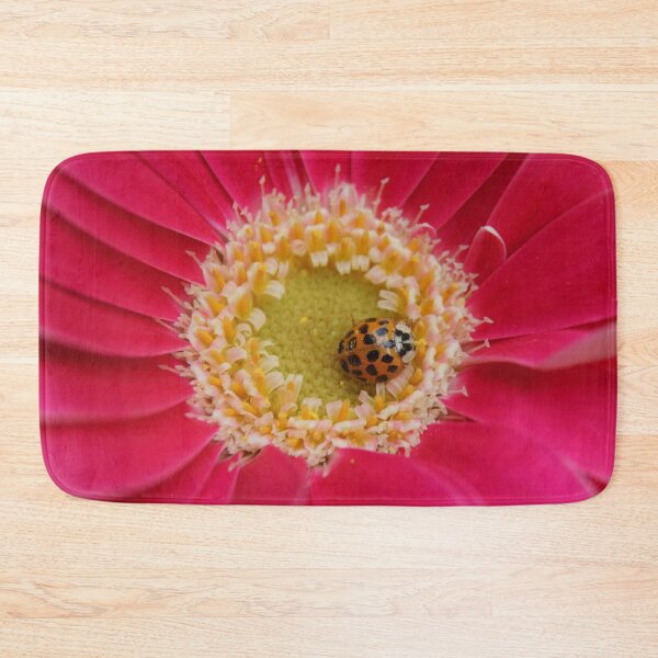 Item preview, Bright Pink Gerbera and Ladybird designed and sold by Sharon Hayward.