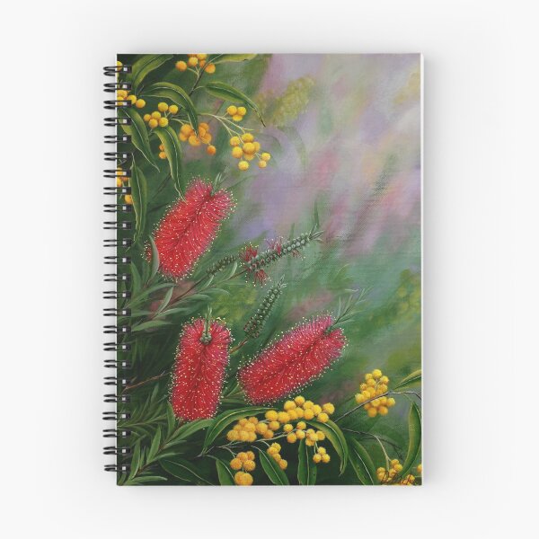 Item preview, Bottlebrush and golden wattle designed and sold by Debra Dickson.