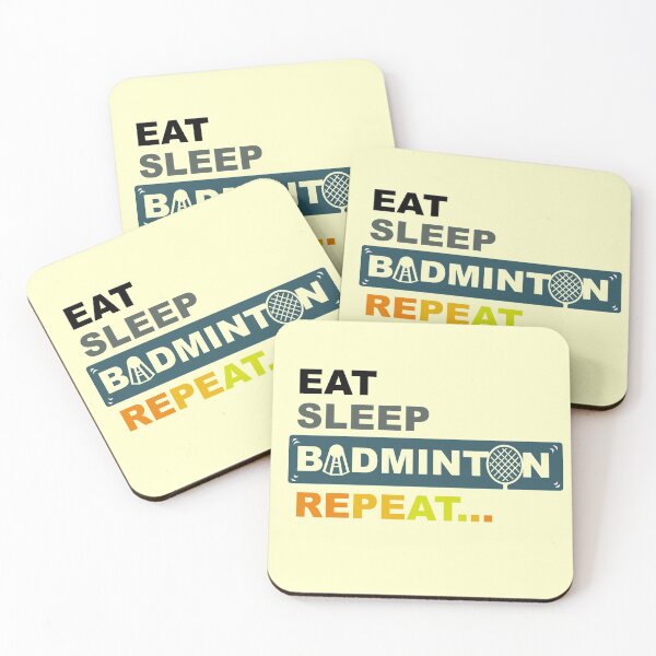 Item preview, Eat Sleep Badminton Repeat designed and sold by Zerendipya.