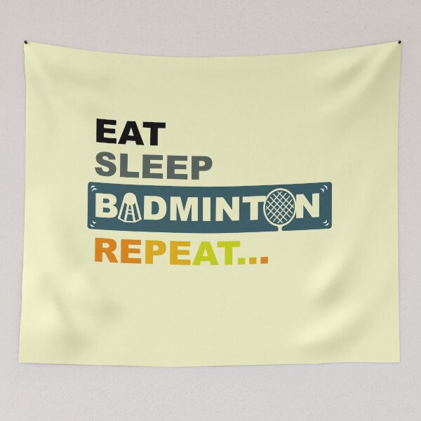 Item preview, Eat Sleep Badminton Repeat designed and sold by Zerendipya.