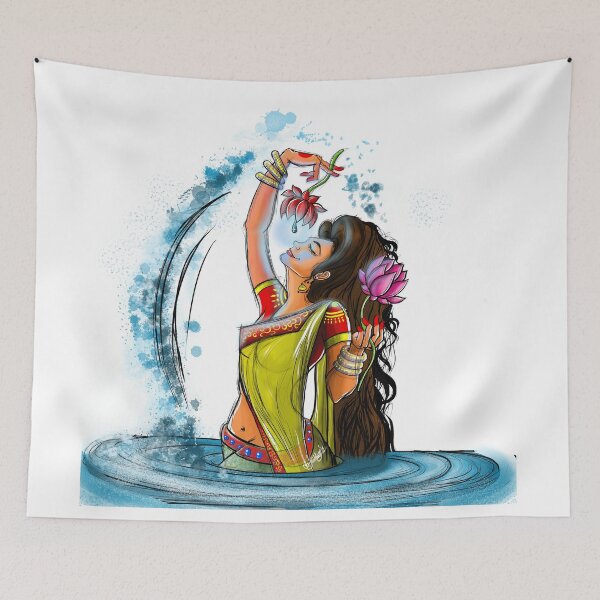 Item preview, INDIAN GIRL BATHING designed and sold by SOREN-BROTHERS.
