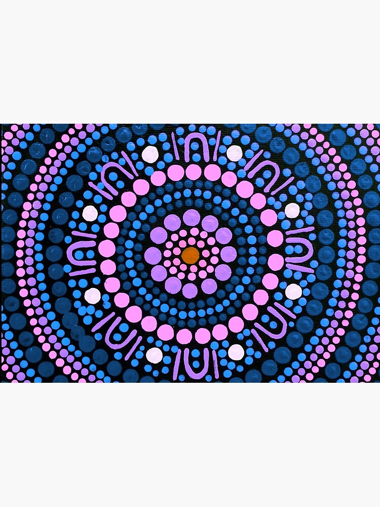 Aboriginal Art Gathering Circle Canvas Print for Sale by GhostGumDesigns