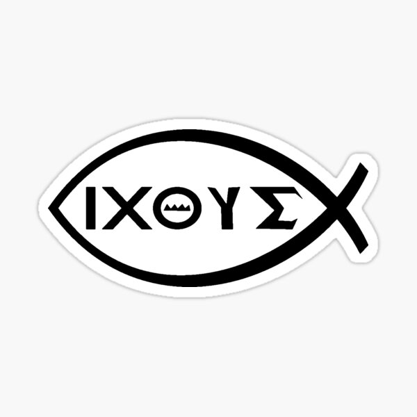 Item preview, GREEK JESUS FISH SYMBOL designed and sold by Calgacus.