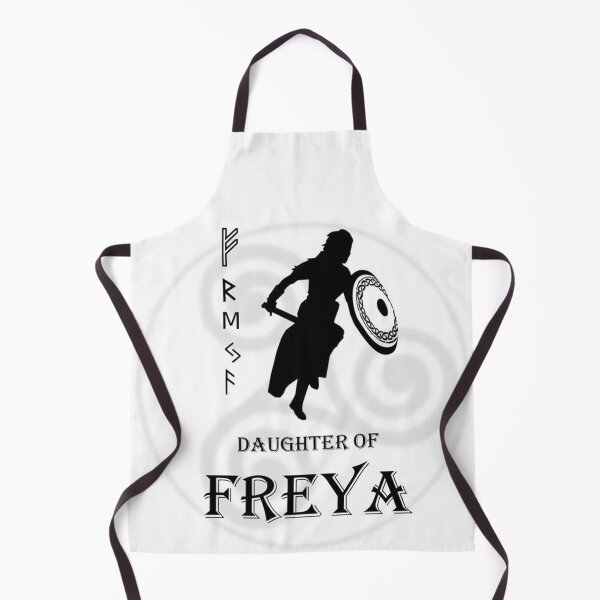 Item preview, FREYA 4 daughter viking woman warrior goddess runes sword North triskele symbol designed and sold by dragonemma.