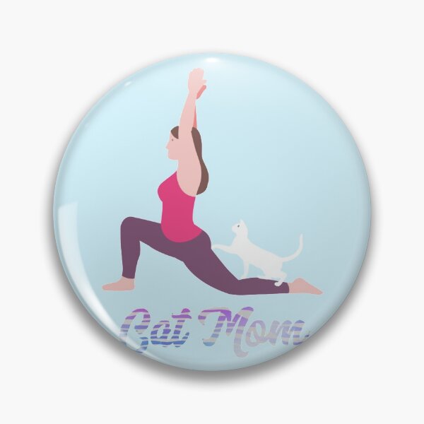 Item preview,  Cat mom Yoga with cat  designed and sold by Trio's Stuff.