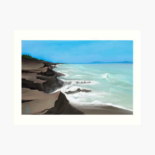 Jagged Coast Art Print