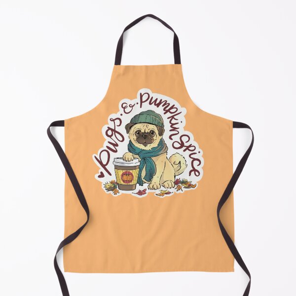 Item preview, Cute Pug and Pumpkin Spice Lattes designed and sold by Kati Kawaguchi.