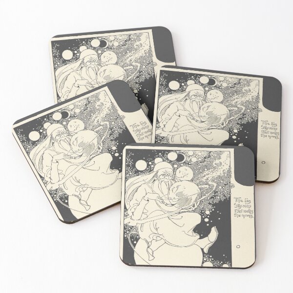 Item preview, Sky Man Who Makes the Moons - Vintage Illustration designed and sold by elevens.