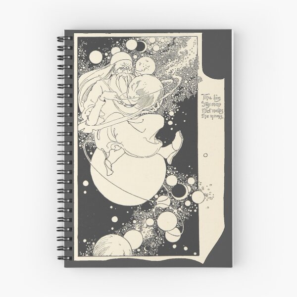 Item preview, Sky Man Who Makes the Moons - Vintage Illustration designed and sold by elevens.