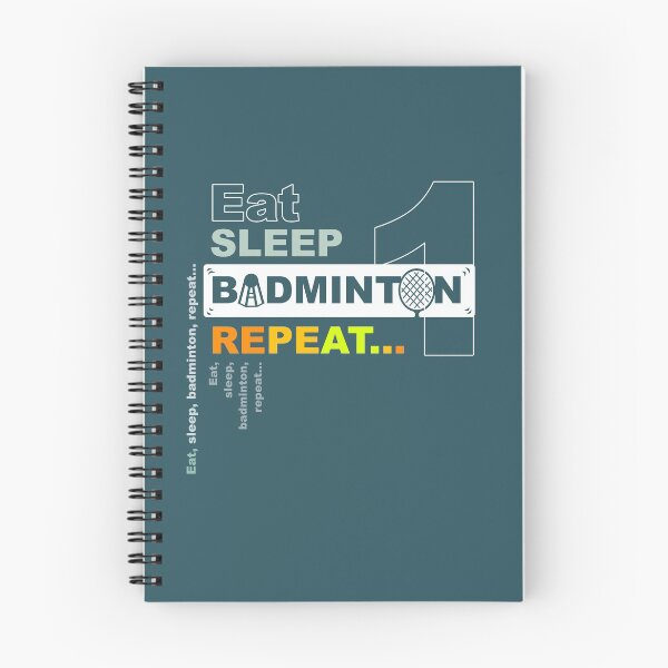 Item preview, Eat Sleep Badminton Repeat designed and sold by Zerendipya.