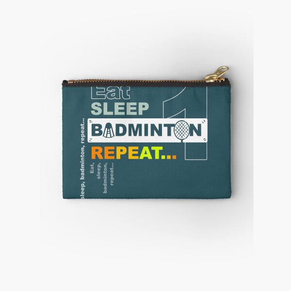 Item preview, Eat Sleep Badminton Repeat designed and sold by Zerendipya.