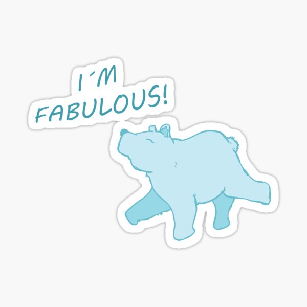 Ice teddy is fabulous! Sticker