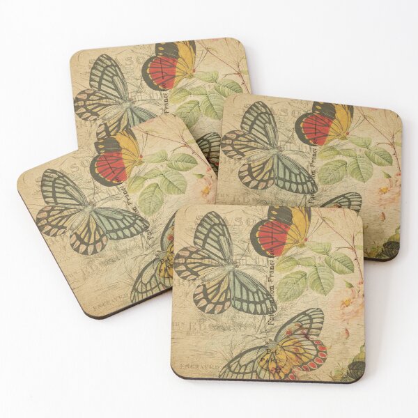 Item preview, Butterflies French Vintage Post Card Carte Postale designed and sold by DeeElle.