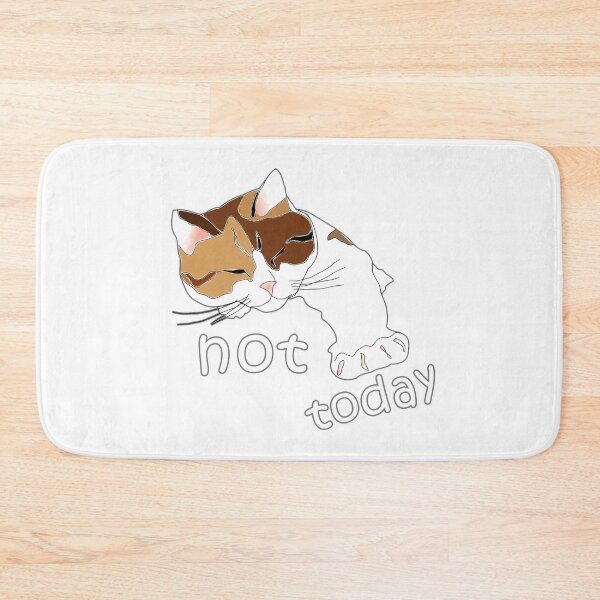 Item preview, Not Today - Lazy Cat designed and sold by iShirtMyDrawers.