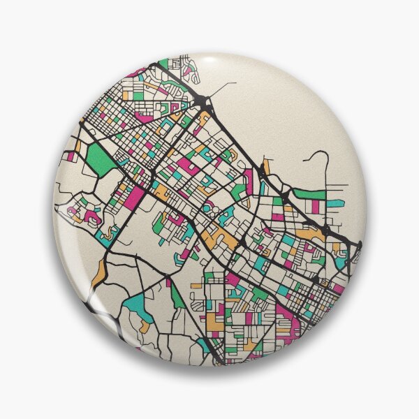 Item preview, Palo Alto, California Street Map designed and sold by A Deniz Akerman.