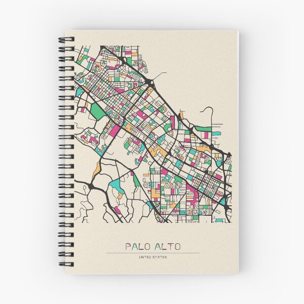 Item preview, Palo Alto, California Street Map designed and sold by A Deniz Akerman.