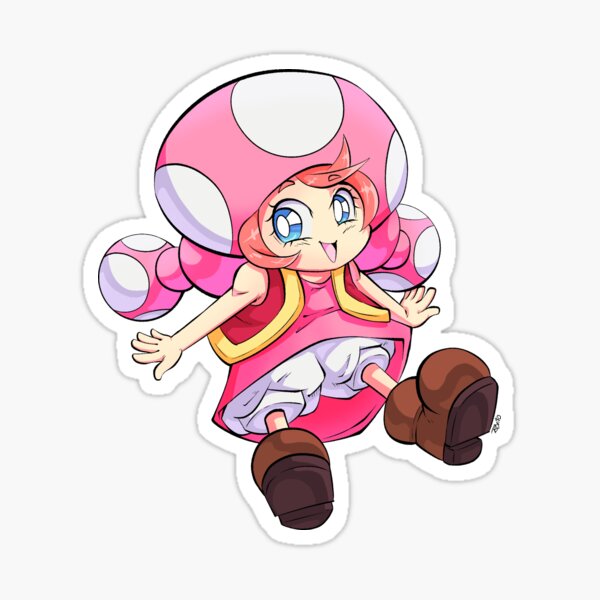 Toadette Sticker Pin Sticker By Jojobrito Redbubble 5103