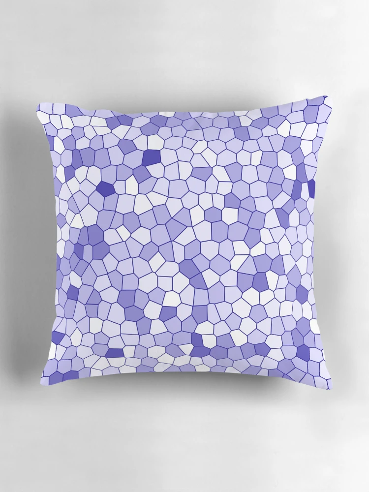 Thumbnail 3 of 4, Pillow, Blue Stained Glass Pattern designed and sold by DesignCodeStore.