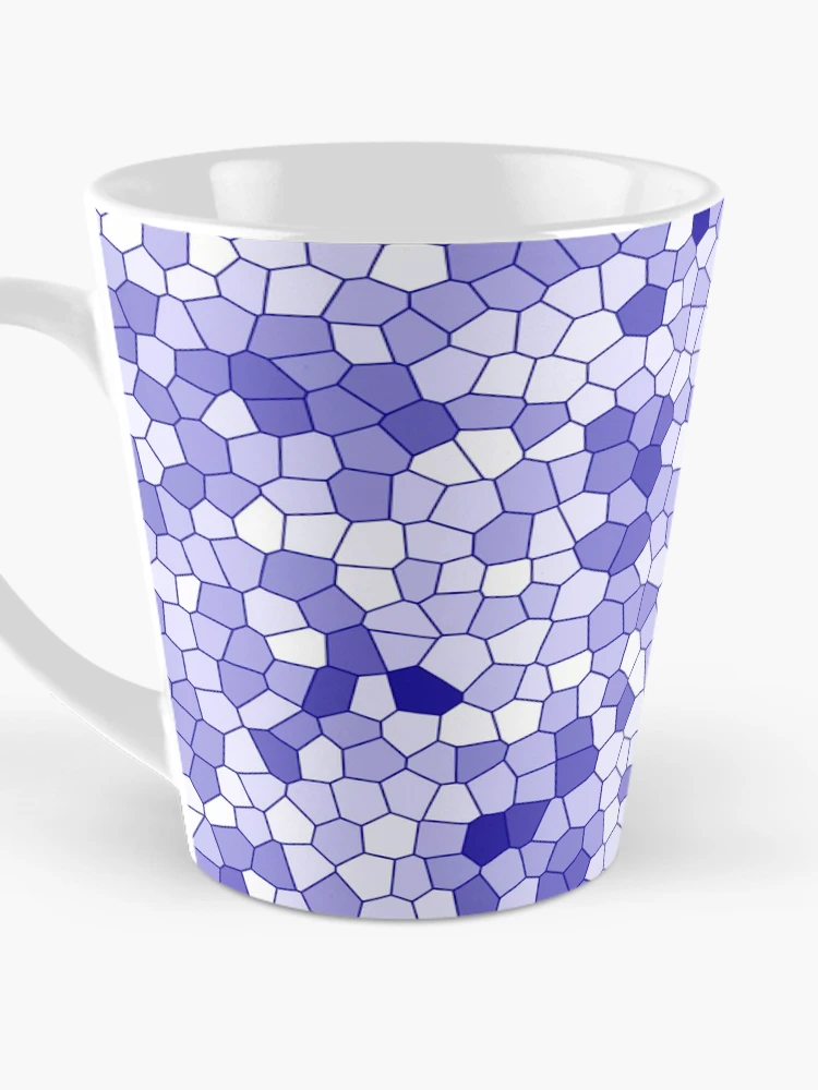Thumbnail 3 of 4, Coffee Mug, Blue Stained Glass Pattern designed and sold by DesignCodeStore.